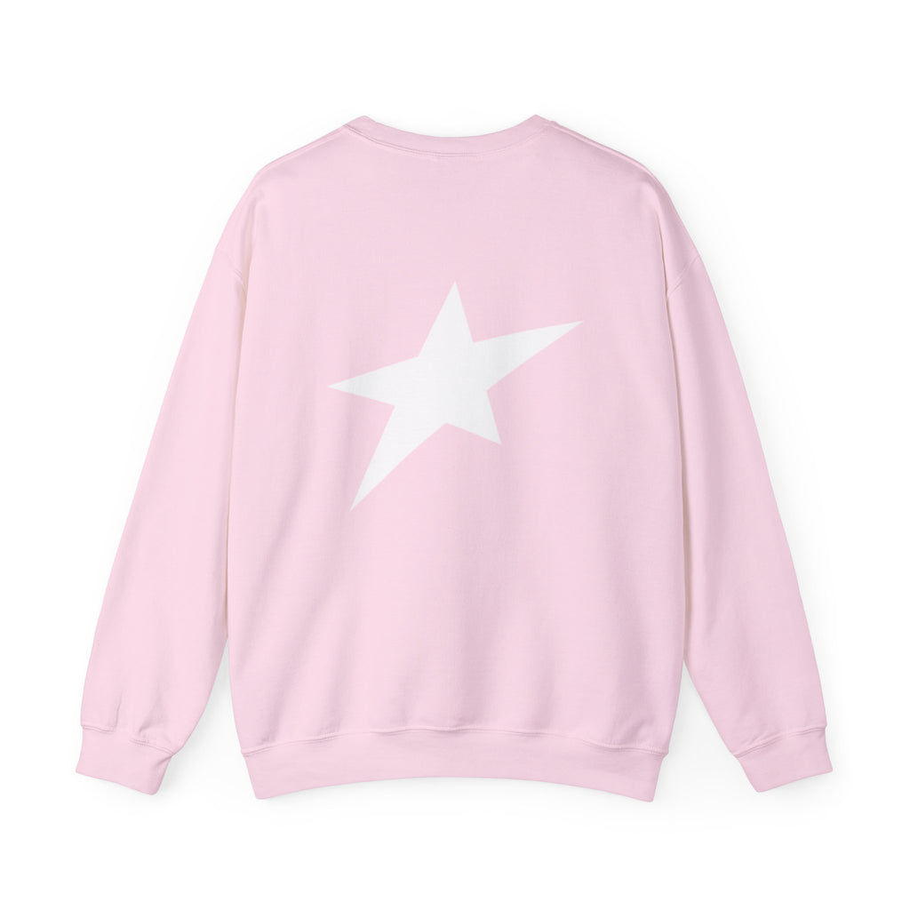 Uplift Crewneck Sweatshirt — Minimal White Logo Star Pullover