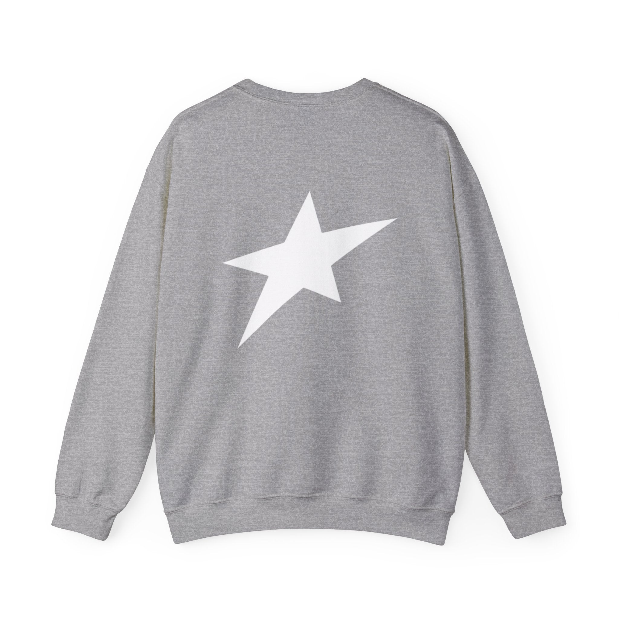 Uplift Crewneck Sweatshirt — Minimal White Logo Star Pullover