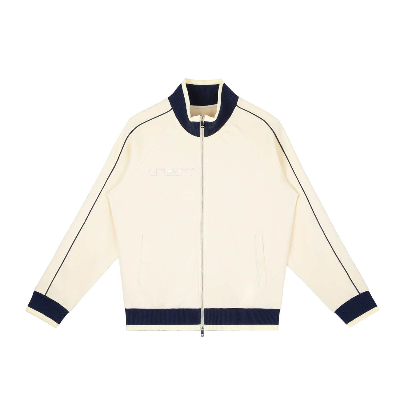 Uplift Color Block Raglan Sleeve Zip Track Jacket