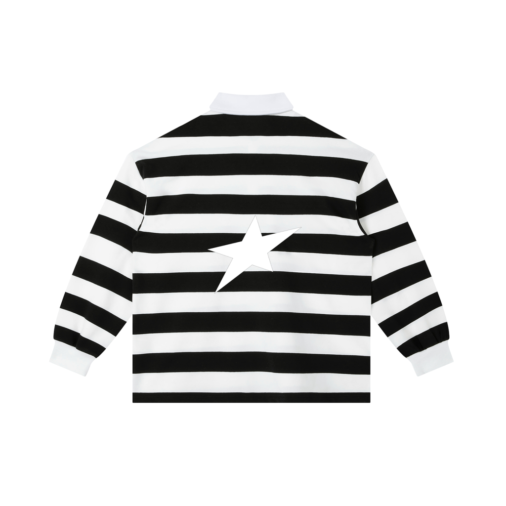 Uplift Color Block Stripe Polo Shirt