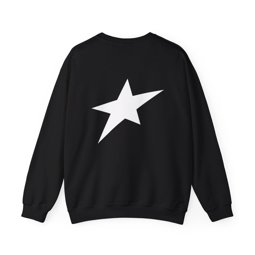Uplift Crewneck Sweatshirt — Minimal White Logo Star Pullover