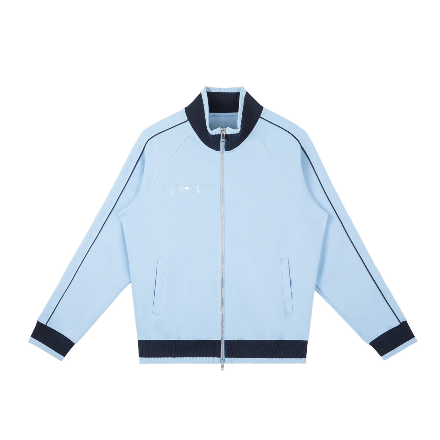 Uplift Color Block Raglan Sleeve Zip Track Jacket
