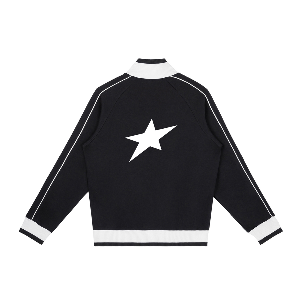 Uplift Color Block Raglan Sleeve Zip Track Jacket