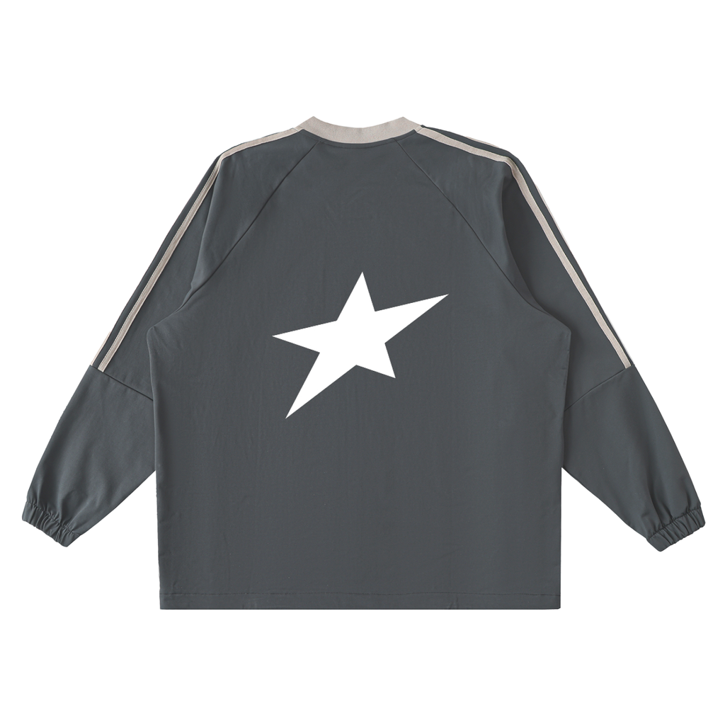 Uplift Color-Block V-Neck Long-Sleeve T-Shirt