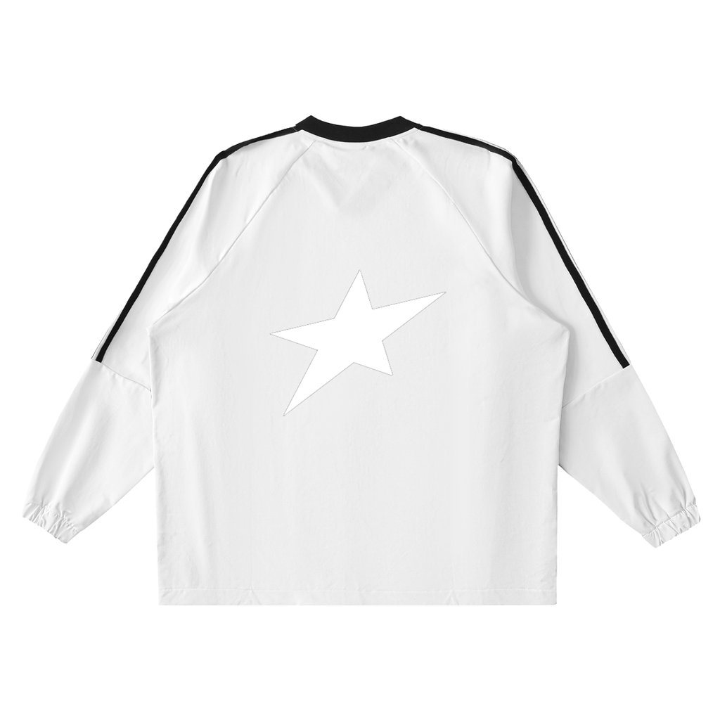 Uplift Color-Block V-Neck Long-Sleeve T-Shirt