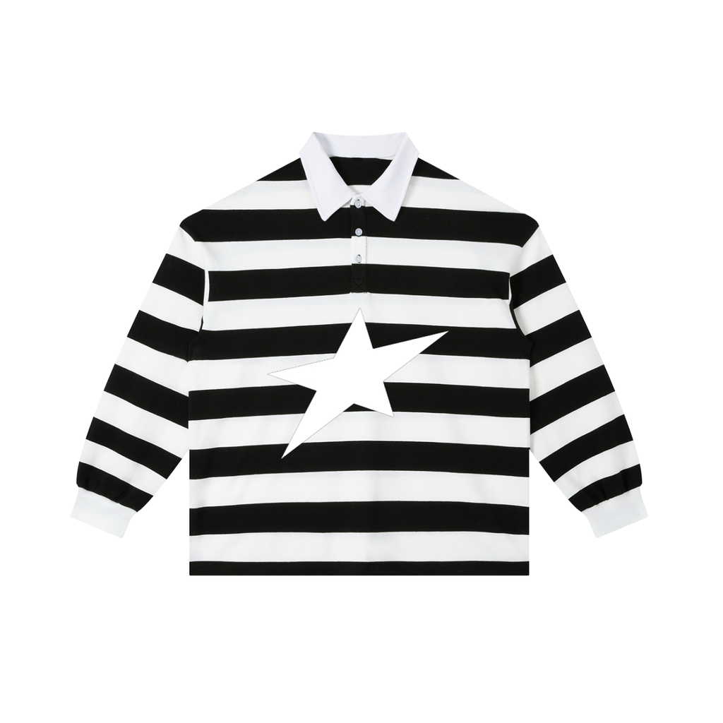 Uplift Color Block Stripe Polo Shirt