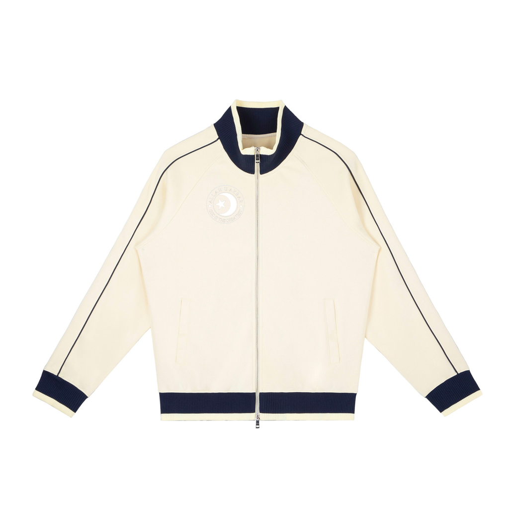 Allah u akbar  Color Block Raglan Sleeve Zip Track Jacket