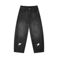 Starr Men's Sunfade Vintage Wash Barrel Leg Jeans