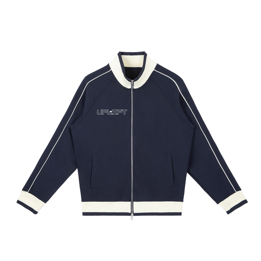 Uplift Color Block Raglan Sleeve Zip Track Jacket