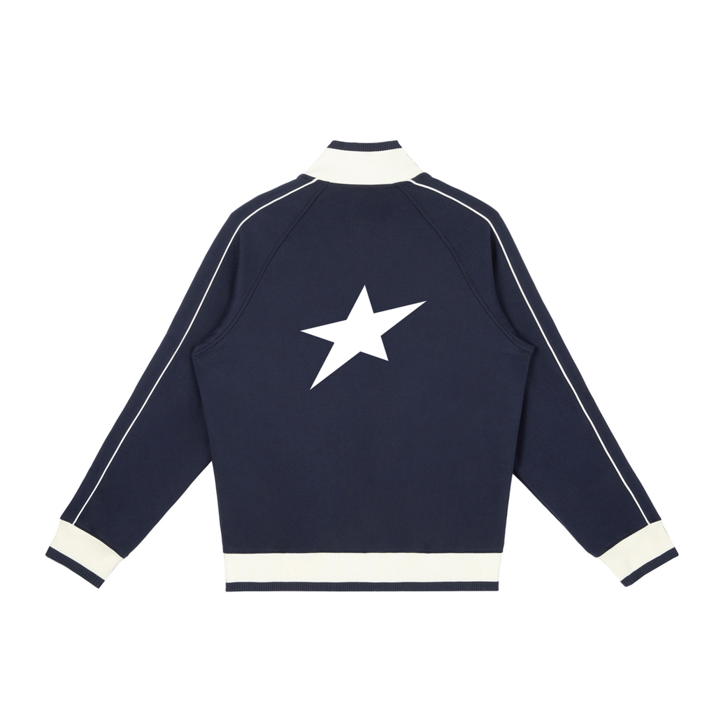 Uplift Color Block Raglan Sleeve Zip Track Jacket