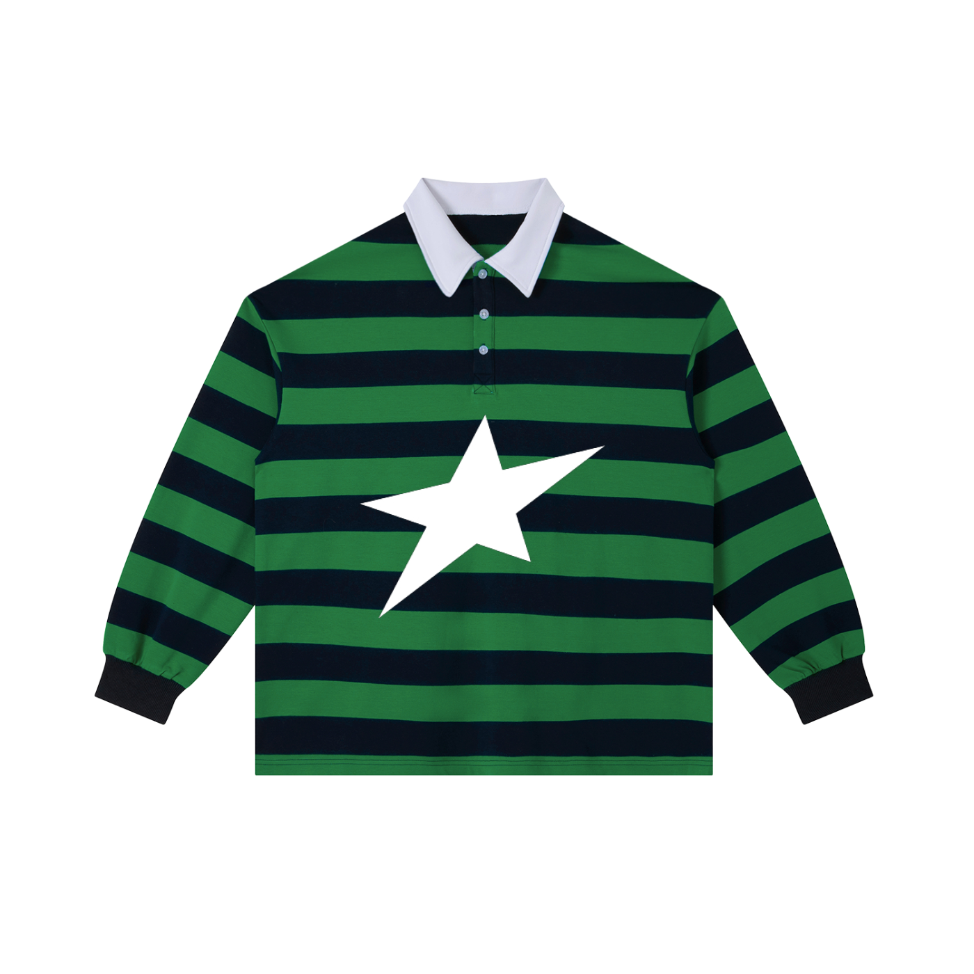 Uplift Color Block Stripe Polo Shirt