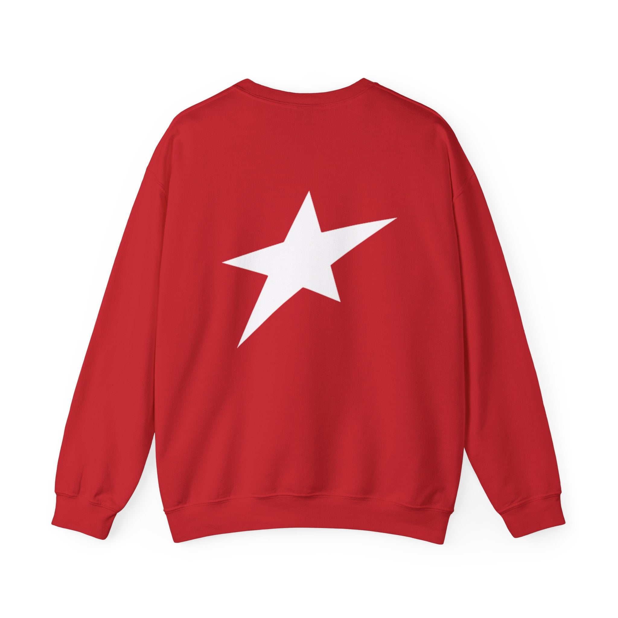 Uplift Crewneck Sweatshirt — Minimal White Logo Star Pullover