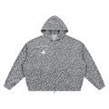 God is the greatest Unisex Leopard Print Waffle Full Zip Hoodie