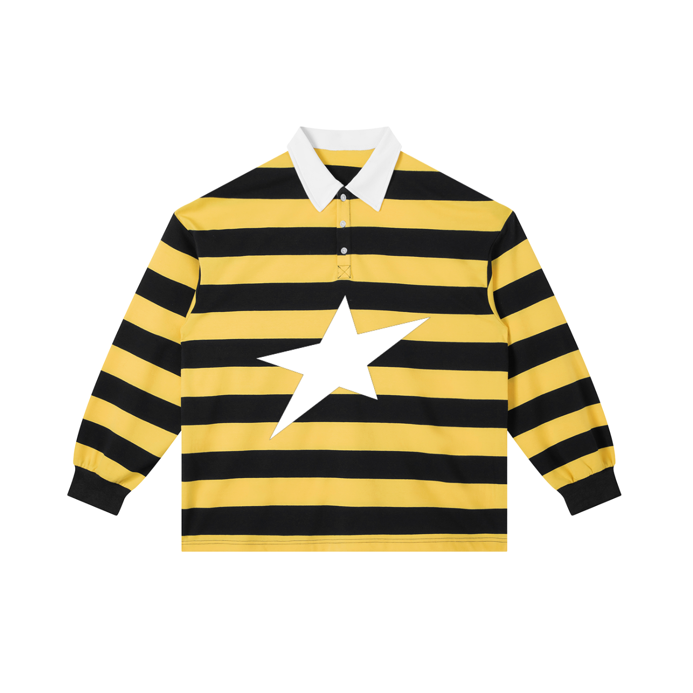 Uplift Color Block Stripe Polo Shirt