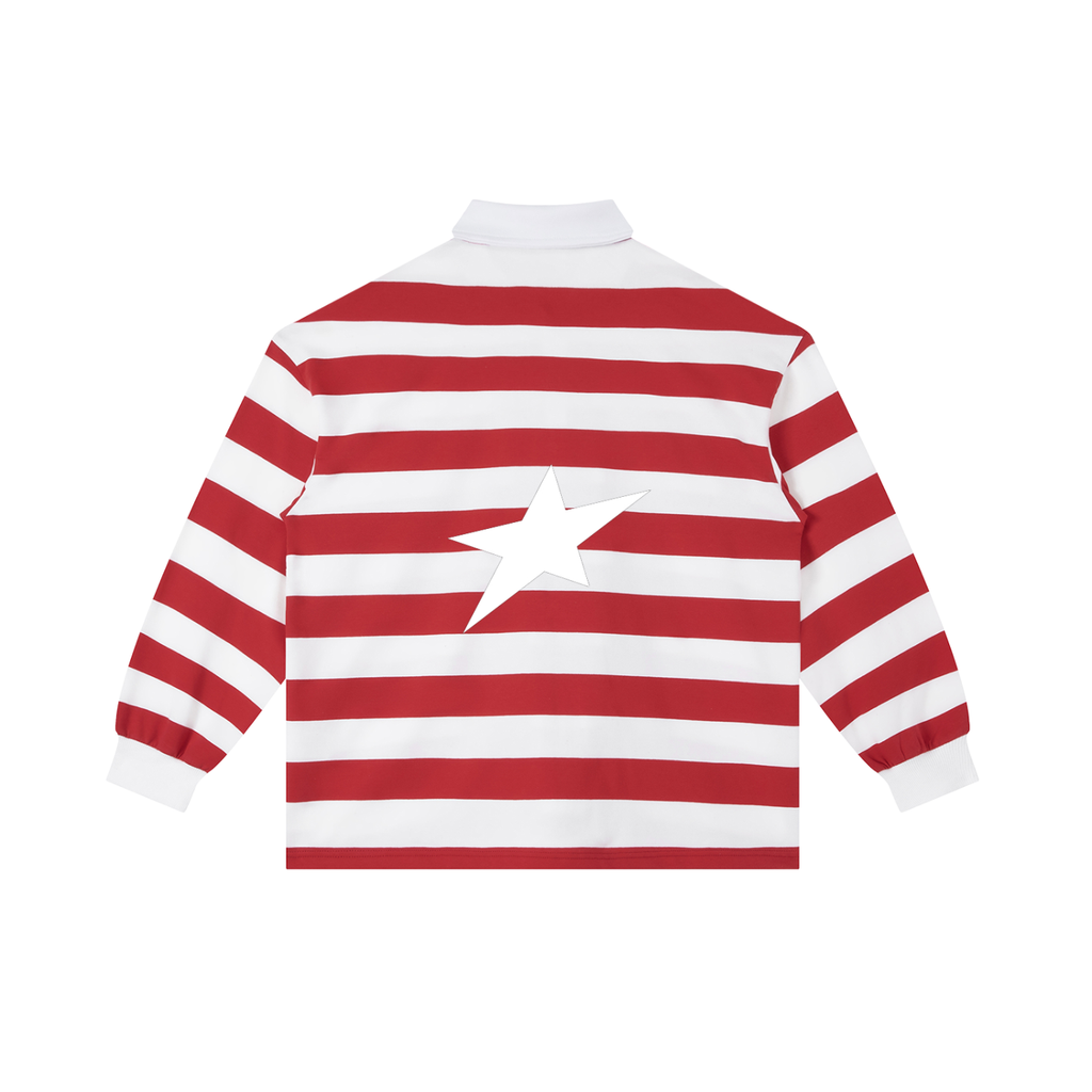 Uplift Color Block Stripe Polo Shirt