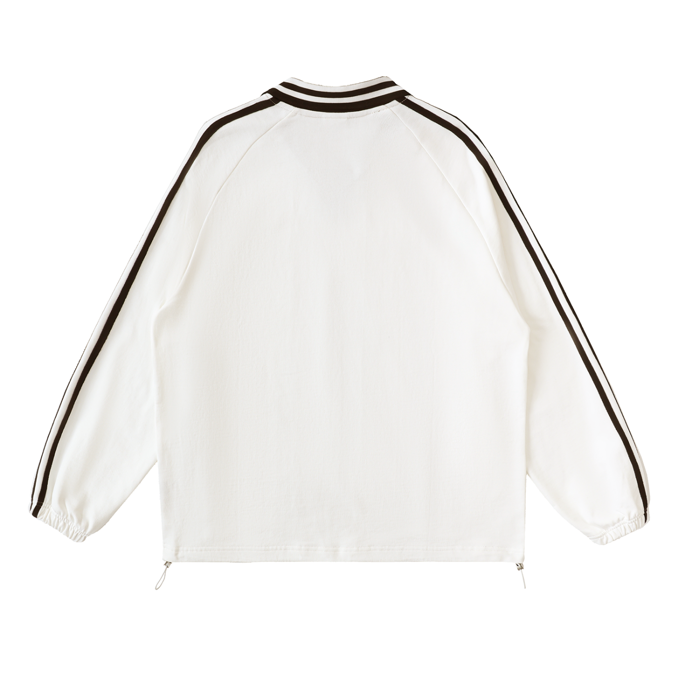 God is the greatest Contrast Striped Lapel Collar Sweatshirt