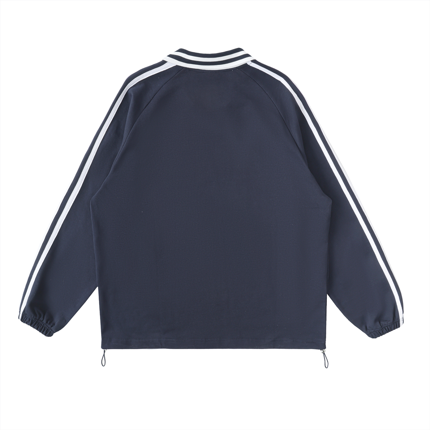 God is the greatest Contrast Striped Lapel Collar Sweatshirt