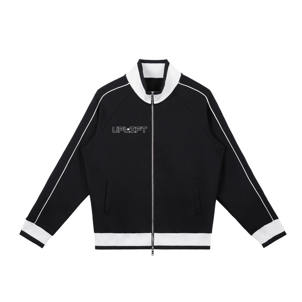 Uplift Color Block Raglan Sleeve Zip Track Jacket