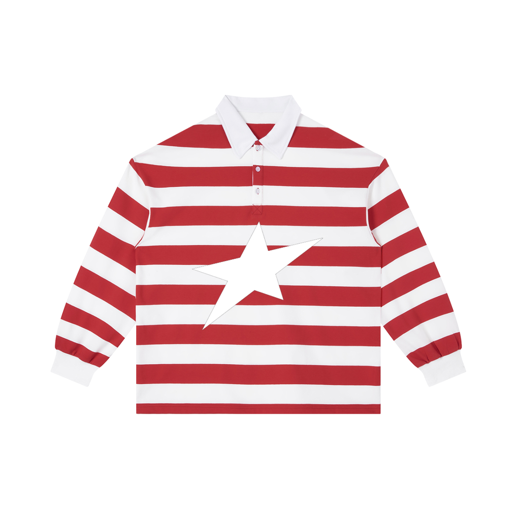 Uplift Color Block Stripe Polo Shirt