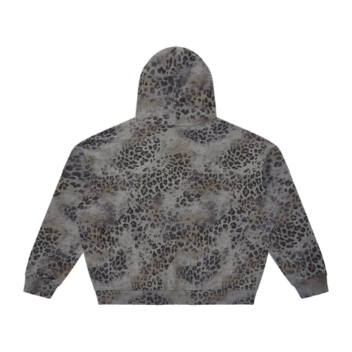 Allah u akbar Unisex Vintage Wash Leopard Full Zip Hoodie