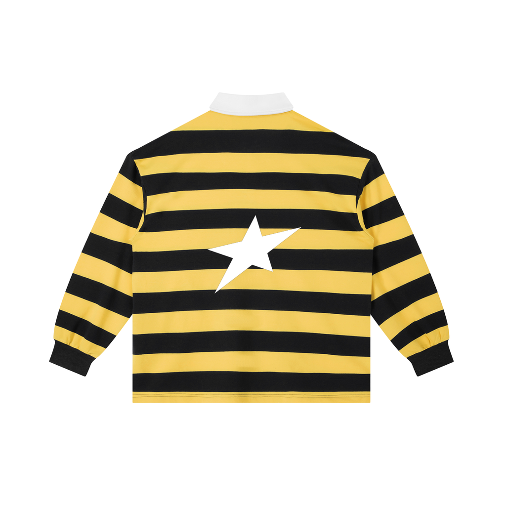 Uplift Color Block Stripe Polo Shirt