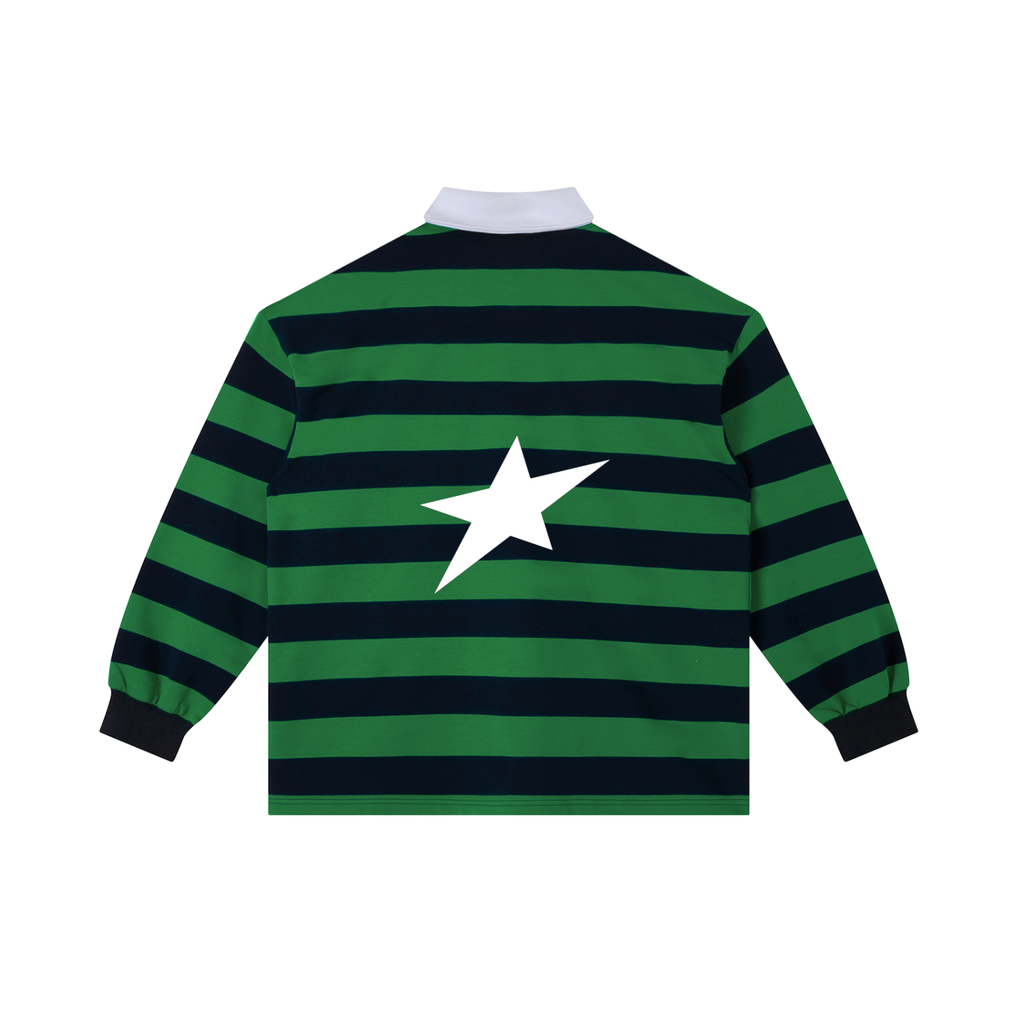 Uplift Color Block Stripe Polo Shirt